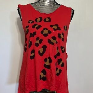WildFox Cheetah Print Muscle Tee - Size Small